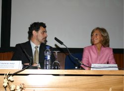 Jose Manuel Pez y Mara Teresa Arredondo durante la clausura de las Jornadas