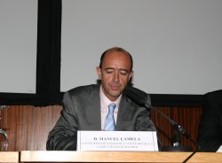 Manuel Lamela durante la inauguracin de las Jornadas